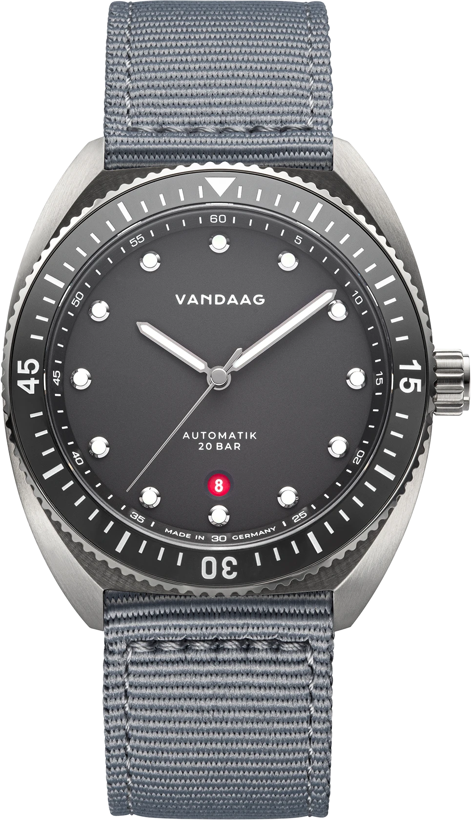 Tiefsee Automatik - Balance - graues Nylonband