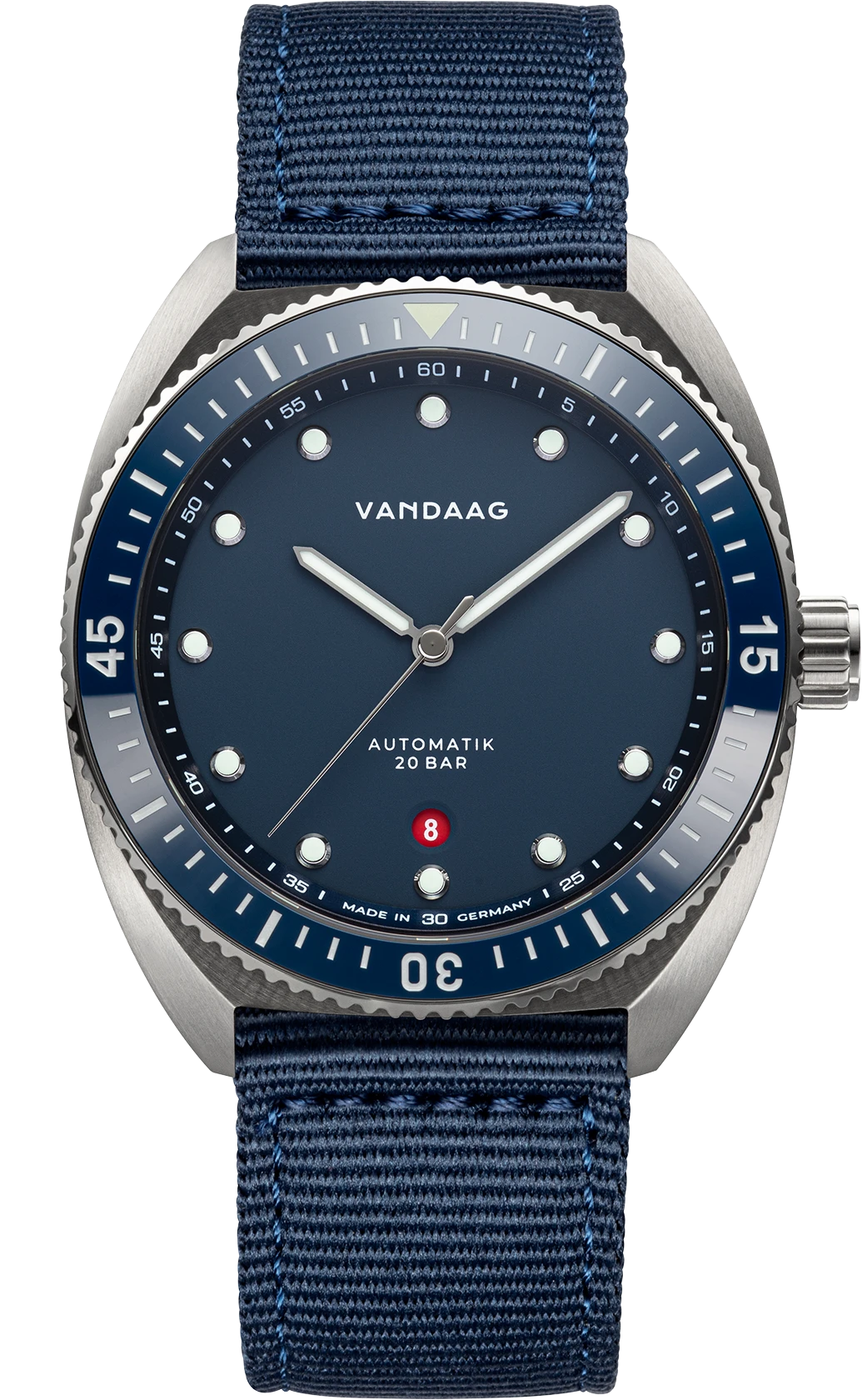 Nylonband blau / Stahl-Verschluss