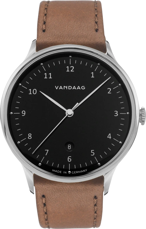 Lederband PRIMUS, hellbraun mit Edelstahl-Schliesse