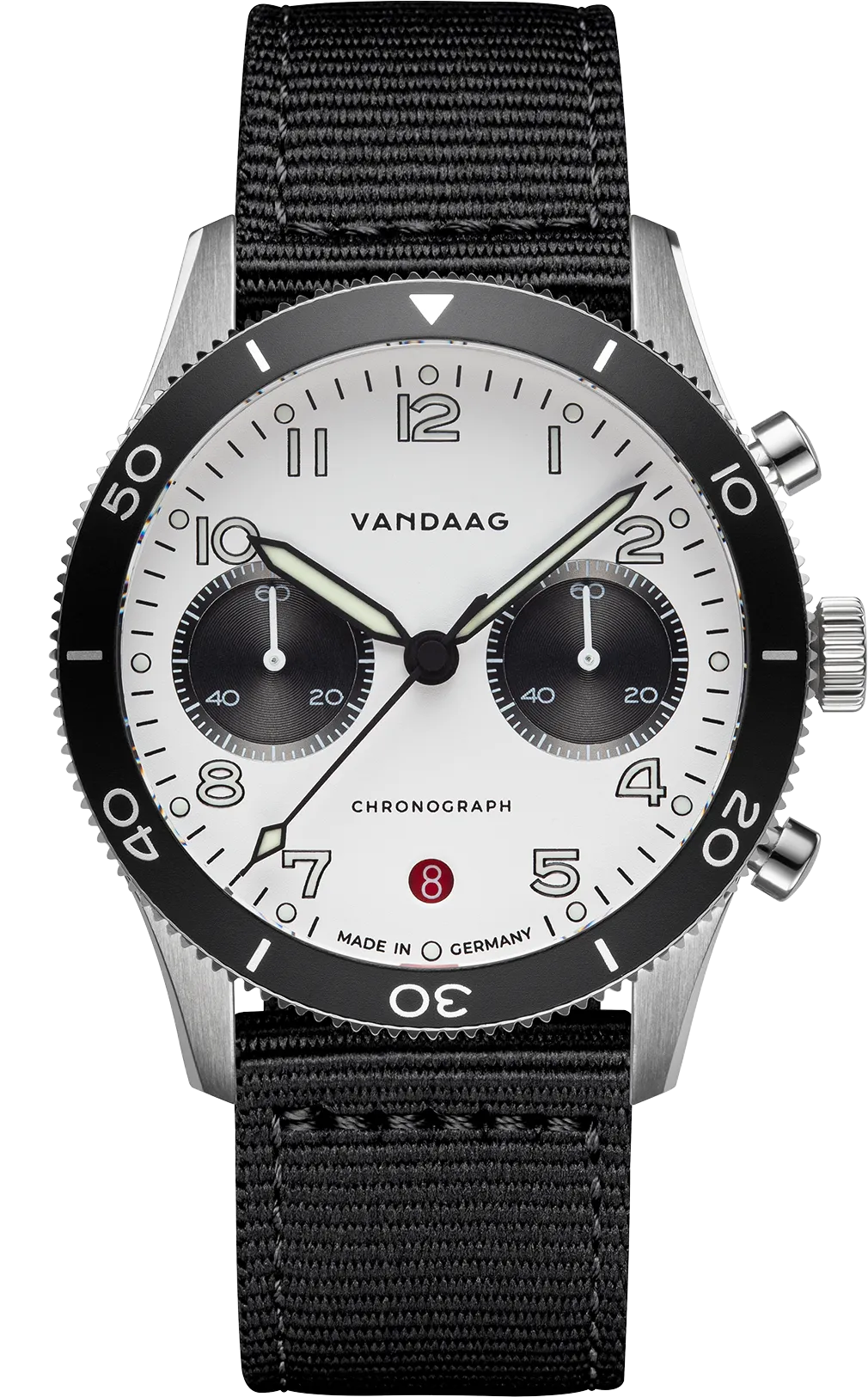 Nylonband schwarz / Stahl-Verschluss